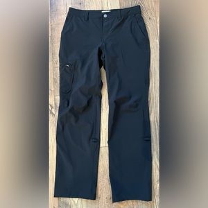 REI CO-OP Pants Womens Size 6 Petite Regular Fit Black Hiking Outdoor Black